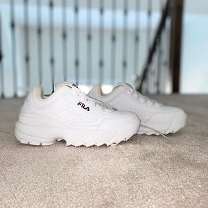 Fila White Running Shoes